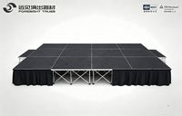 Plateforme de Scène Mobile Pliable en Aluminium OEM Promotionnelle, Certifiée TUV, Capacité de Charge 750KG/M² pour Événements Extérieurs en Direct