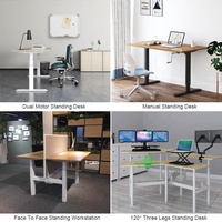 Bureau ergonomique réglable intelligent blanc de style américain Bureau debout Linak