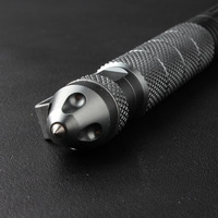 Stylo tactique en métal avec logo personnalisé, stylo tactique en aluminium pour l'extérieur avec brise-vitre pour voiture