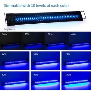 Lampe de culture pour plantes <span class=keywords><strong>120</strong></span> <span class=keywords><strong>cm</strong></span> IP68 60W à intensité variable WRGB, lampe d'<span class=keywords><strong>aquarium</strong></span> programmable LED - Product Image 2