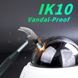 Caméra de sécurité IP dôme extérieure GR-D1FI-M5V G.Craftsman IK10 anti-vandalisme 5MP, étanche IP66, avec fonction intelligente IA via l'application HiEasy - Product Image 3