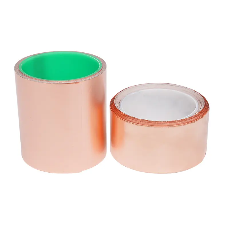 0.1mm Conductive Copper Foil Tape Emi Shielding Antistatic Masking Thermal Conductive Metal Double Conductive Adhesive Tape
