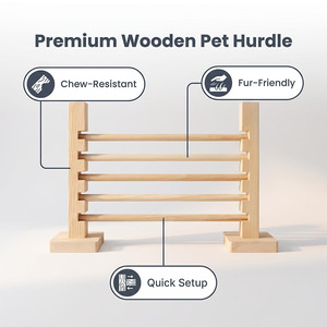<span class=keywords><strong>Jouet</strong></span> d'entraînement et de saut pour lapins en bois de pin détachable, avec fourrure de <span class=keywords><strong>lapin</strong></span>, pour l'entraînement des souris et comme mangeoire pour lapins, pour le commerce transfrontalier - Product Image 4