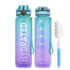 2022 Hot selling Manufacture Bottles Water Water Bottle Marked Leakproof Unbreakable BPA Free Sport Gym Bottle