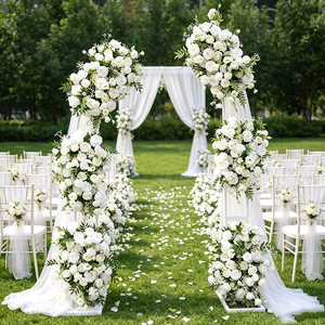 DKB Best Selling Handmade <b>Flower</b> Decoration Arrangement Artificial Silk <b>Flowers</b> for Wedding Backdrop Decoration - Product Image 1