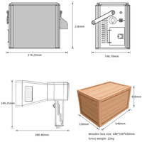 Máquina de grabado y marcado láser de fibra Mopa Faith Fiber Lazer 20W 30W 50W 2.5D 3D para metal y tazas, prueba de muestra gratuita