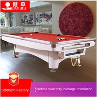 Table de billard en ardoise noire de nouveau type, très vendue, 7ft 8ft 9ft 12ft, pour snooker, prix abordable