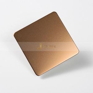 LL211 Rose Gold Sandblasted 300 Series Stainless Steel <b>Sheets</b> Matt Finish Decorative Cladding Plate Bending Cutting Welding - Product Image 1