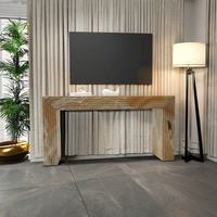 Convient au nouveau bureau de commande moderne en marbre dans le salon Table console en marbre