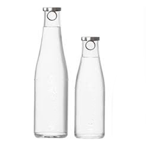 Customization 330ml 500ml 750ml High Quality Eco Friendly Screen Printed Transparent New Design Ring Pull Cap Mineral Water