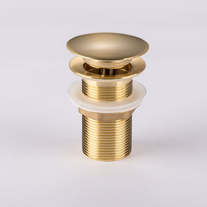 रसोई और बाथरूम के उपयोग के लिए ओवरफ्लो के बिना आधुनिक लाइट गोल्डन पॉप-अप ड्रेन बेसिन - Product Image 1