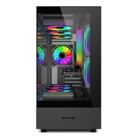 AntarcChill New Arrival Power Train Tempered Glass Desktop Computer Gaming Case PC Case Gaming Micro Atx Cabinet for Computer
