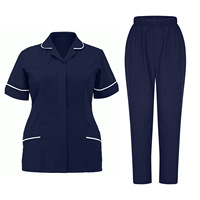 Uniforme de travail pour le personnel hôtelier, tailles européennes et américaines, logo OEM, manches courtes, uniforme de travail pour femmes, uniforme de nettoyage, uniforme de personnel d'entretien ménager
