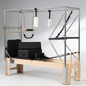 Cadillac <span class=keywords><strong>de</strong></span> Pilates multifonctionnel en bois d'érable 3 en 1, reformer <span class=keywords><strong>de</strong></span> haute qualité, lit <span class=keywords><strong>de</strong></span> Pilates pour l'entraînement du tronc avec machine à tour - Product Image 1