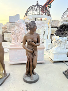 Grande statue décorative de jardin d'un <span class=keywords><strong>ange</strong></span> ailé, sculpture en métal, statue en bronze et en laiton - Product Image 3
