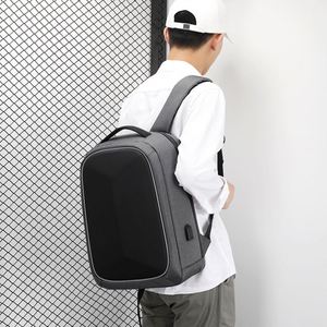 Sac à dos d'école personnalisé en gros avec logo, Mochilas intelligentes pour l'université avec USB, étanches, pour ordinateur portable 16 pouces, pour hommes - Product Image 2