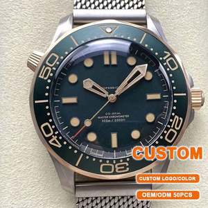 Reloj Mecánico Automático de Buceo de Lujo Personalizado de la Mejor Calidad, Esfera de 42 mm, Cerámica Verde, Titanio Luminoso, 300 m, Movimiento 8806, Nuevo - Product Image 1