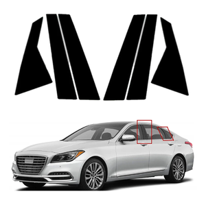 Thích hợp cho Hyundai Genesis G80 G70 gv60 gv80 cửa xe Khung Bìa cửa sổ trang trí sáng trung tâm Cột Sticker phụ kiện - Product Image 1