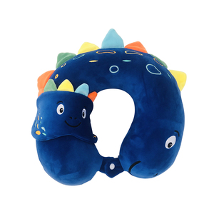 Wholesale Cartoon <strong>U</strong>-Shaped Neck <strong>Pillow</strong> Memory Foam <strong>Lovely</strong> Plush Travel <strong>Pillow</strong> Portable for Office Use Knitted Technics - Product Image 1