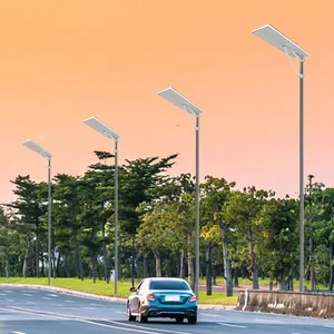 Yüksek kaliteli güneş lambaları açık proje 50W 100W 150W alüminyum hepsi bir güneş Led sokak lambası