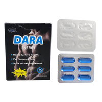Complément alimentaire à base de Maca naturelle, pilules bleues, capsules bleu foncé pour l'endurance et la vitalité masculine