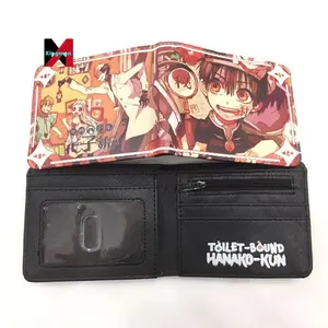 Carteira de anime Hanako Kun Yugi Amane para estudantes, carteira curta fashion para estudantes, bolsa de moedas em PU para presente cosplay