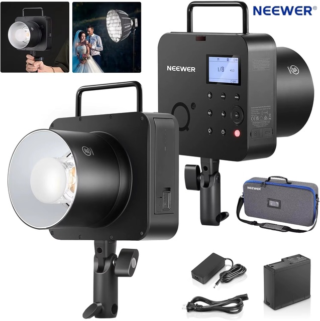 NEEWER-Q4 New Look 400Ws TTL Studio Flash 1/8000 HSS 2800mAh Battery Powered Outdoor Strobe Photography Speedlite