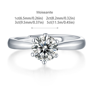 2ct Moissanite <strong>Ring</strong> Six Claw Female Elegant S925 Sterling Silver <strong>Ring</strong> Round Brilliant Cut Women Jewelry <strong>Fine</strong> Jewelry <strong>Ring</strong> - Product Image 6