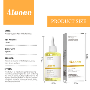 Aiooce Tonique à l'acide glycolique pour l'élimination de l'acné et des comédons, contrôle du sébum, resserre les pores, hydrate et adoucit la peau (Ordinaire) - Product Image 3
