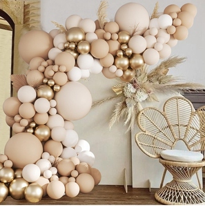 Kit arco a palloncino in lattice neutro con sabbia bianco oro metallizzato ghirlanda per compleanno di nozze o decorazioni per feste Baby Shower - Product Image 3