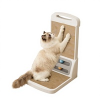 Planche à gratter verticale pour chat en polypropylène, style simple, résistante à l'usure, sans copeaux, avec fonction d'affûtage remplaçable