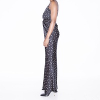 Robe midi en dentelle douce pour femmes, tissée naturellement, à pois, vintage, décontractée et chic pour l'été