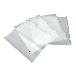 Frosted Zipper Bag Plastic Packing Bags Cloth Packaging With Zipper To Clothes Garments Wholesale Poly Carrier Bags