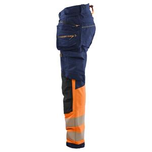 BLAKLADER - 112516488953C64 Pantalon haute visibilité extensible dans les 4 sens Bleu marine/Orange-EAN 7330509913093 HI-VIS WORKWEAR - Product Image 3