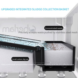 Boîte de filtre d'<span class=keywords><strong>aquarium</strong></span> ultra silencieuse Cherlam Biofiltre externe grand système de filtre d'étang de réservoir de poissons Circulation d'eau - Product Image 2
