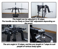 Base autoportante multifonctionnelle et accessoire de levage latéral et mouche Pec, utilisation domestique peu encombrante pour l'entraînement de la poitrine et des bras