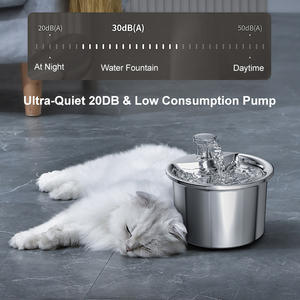 2 एल बुद्धिमान प्रेरण स्वचालित बिल्ली कुत्ते पानी डिस्पेंसर यूएसबी चार्ज अल्ट्रा-शांत पंप स्टेनलेस स्टील पालतू पानी फव्वारा - Product Image 4