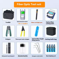 Kit d'outils pour fibre optique, cisaille à fibre optique FC-6S, puissancemètre optique OPM 10mw, kit de localisation visuelle des défauts, kit d'outils pour fibre optique