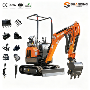 รถขุดขนาดเล็ก 1.2 ตัน ราคาประหยัด เครื่องยนต์จีนมาตรฐาน CE Euro5 EPA รุ่นใหม่ รถขุดตีนตะขาบขนาดเล็ก 1 ตัน 2 ตัน มินิเอ็กซ์คาเวเตอร์ เอสคาเวเตอร์ เพลเลต - Product Image 1