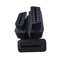 Cable de datos de extensión OBD OBD2, 16 Pines, 1 x codo macho a 3 x hembra