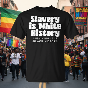 La servitude est une histoire blanche, survivre à celle-ci est une histoire noire - T-shirt - Product Image 3