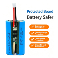 Paquete de Baterías Recargables de Litio 7.4V 2000mAh 2S1P 18650 para Pequeños Electrodomésticos, Personalizable, 1000 Ciclos, -20~+60