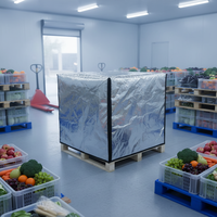 Vente en gros d'usine - Housse de palette isolée en aluminium pour le transport de fruits, légumes et aliments