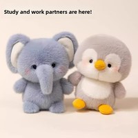 Peluche Compagnon de Bureau, Mignonne Poupée Décorative, Partenaire d'Étude, Cadeau d'Anniversaire, Rembourrage Coton PP, Matière Plastique, Vente en Gros
