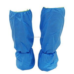 <span class=keywords><strong>Copriscarpe</strong></span> Monouso ISO 13485 in PVC SMS, Alti fino al Ginocchio, Blu, <span class=keywords><strong>Impermeabili</strong></span> e Resistenti all'Usura - Product Image 5
