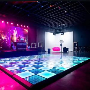 Sàn nhảy LED DMX từ tính gương vô cực 3D lấp lánh mới nhất năm 2026 dành cho đám cưới, quán bar, sân khấu tiệc tùng - Product Image 5