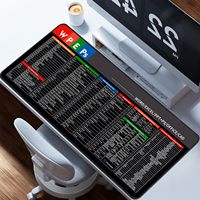 Alfombrilla de Ratón Extragrande para Juegos con Teclas de Atajo para Software de Oficina, Word, Excel, PPT, PS, CAD, Venta al Por Mayor