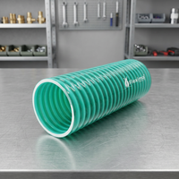 Tuyau flexible en plastique vert Flexima, tube de refoulement et d'aspiration renforcé rond