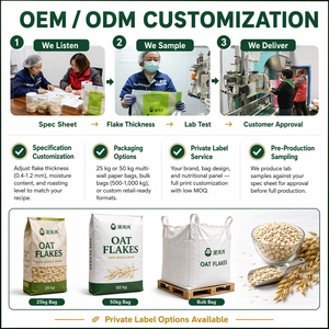 Fast Food Sugar Free Additive Free <strong>Oatmeal</strong> <strong>Rolled</strong> Oats Instant Oat - Product Image 2
