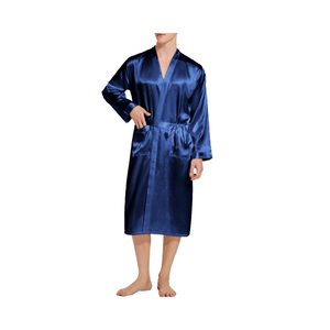 Vêtements <span class=keywords><strong>de</strong></span> nuit légers en satin style kimono pour hommes, peignoir confortable et décontracté à la mode, pour couples - Product Image 4